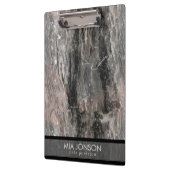 Gepunktete graue Tones Marmorsteinstruktur Klemmbrett (Links)