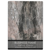 Gepunktete graue Tones Marmorsteinstruktur Klemmbrett (Rückseite)