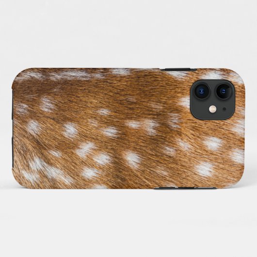 Gepunktete Hirschpelzstruktur Case-Mate iPhone Hülle (Rückseite (Horizontal))