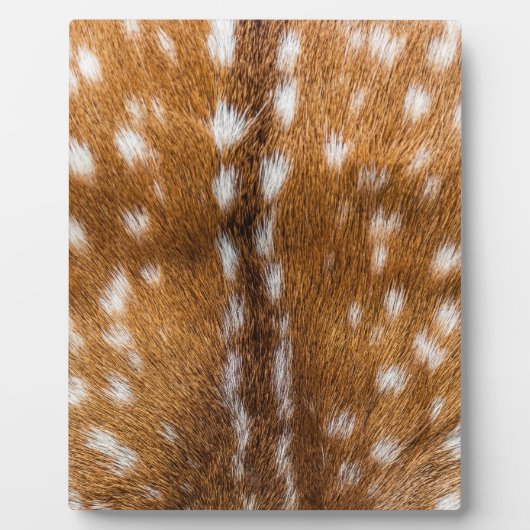 Gepunktete Hirschpelzstruktur Fotoplatte (Vorderseite)