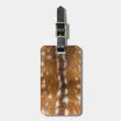 Gepunktete Hirschpelzstruktur Gepäckanhänger (Vorderseite vertikal)