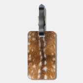 Gepunktete Hirschpelzstruktur Gepäckanhänger (Rückseite vertikal)