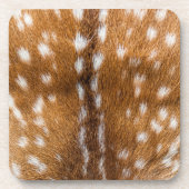 Gepunktete Hirschpelzstruktur Getränkeuntersetzer (Vorderseite)