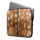 Gepunktete Hirschpelzstruktur Laptopschutzhülle (Vorderseite Links)