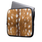 Gepunktete Hirschpelzstruktur Laptopschutzhülle (Vorderseite Links)