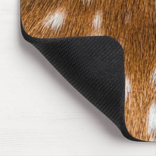 Gepunktete Hirschpelzstruktur Mousepad (Ecke)