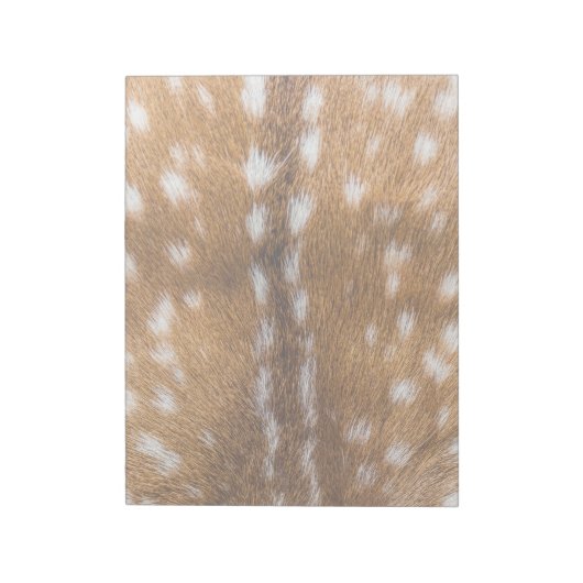 Gepunktete Hirschpelzstruktur Notizblock (Rotiert)