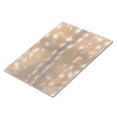 Gepunktete Hirschpelzstruktur Notizblock (angewinkelt)