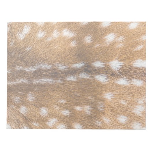 Gepunktete Hirschpelzstruktur Notizblock (Vorderseite)