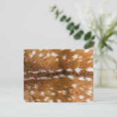 Gepunktete Hirschpelzstruktur Postkarte (Stehend Vorderseite)