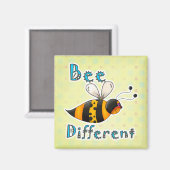 Gepunktete Hummel anders sein Magnet (Vorderseite/Rückseite)