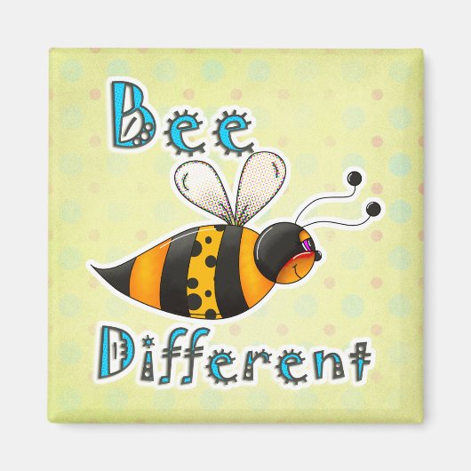 Gepunktete Hummel anders sein Magnet (Vorne)