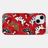 Gepunktete Hunde & Knochen Welpen Niedlicher Spaß Case-Mate iPhone Hülle (Rückseite (Horizontal))