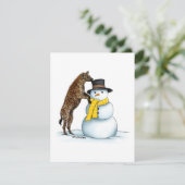 Gepunktete Hyäne - Urlaubskarte Feiertagskarte (Stehend Vorderseite)