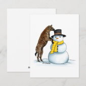 Gepunktete Hyäne - Urlaubskarte Feiertagskarte (Vorne/Hinten)