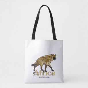 Gepunktete Hyäne. Wildes Afrika Tasche
