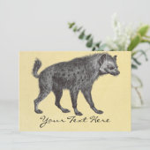 Gepunktete Hyänen-Einladung Einladung (Stehend Vorderseite)