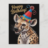 gepunktete Hyena mit Geburtshut