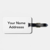 Gepunktete Katze Gepäckanhänger (Rückseite horizontal)