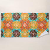 Gepunktete Kreise Strandtuch (Vorderseite)