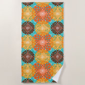 Gepunktete Kreise Strandtuch (Vorderseite)