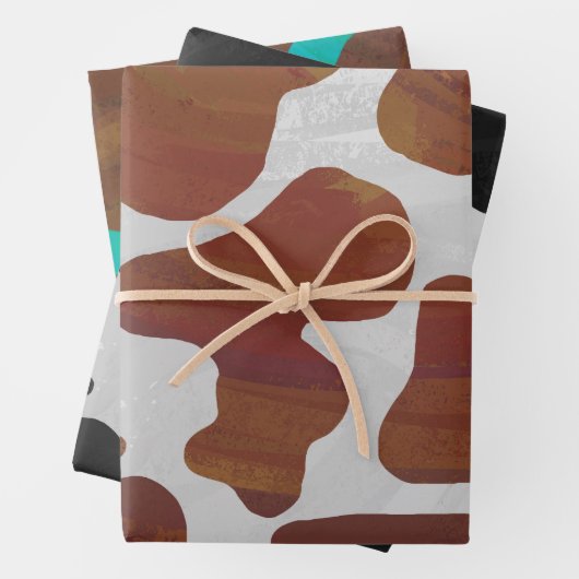 Gepunktete Kuh Geschenkpapier Set (Beispiel)