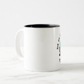 Gepunktete Lanternummer Zweifarbige Tasse (Vorderseite Links)