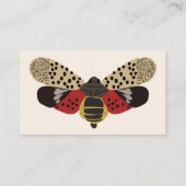 Gepunktete Laterfly-Fehlerauslöser Visitenkarte (Rückseite)