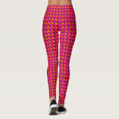 Gepunktete Leggings in Rosa Orange (Rückseite)