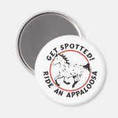 Gepunktete Leopard Appaloosa Magnet (Vorderseite/Rückseite)