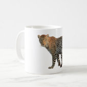 Gepunktete Leopard Wild Cat Fotografie Kaffeetasse (Vorderseite Links)