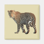 Gepunktete Leopard Wild Cat Fotografie Magnet (Vorne)