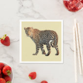 Gepunktete Leopard Wild Cat Fotografie Serviette (Beispiel)