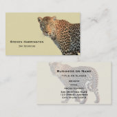 Gepunktete Leopard Wild Cat Fotografie Visitenkarte (Vorne/Hinten)
