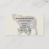 Gepunktete Leopard Wild Cat Fotografie Visitenkarte (Rückseite)