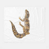 Gepunktete Leopardgecko-Fleece-Decke Fleecedecke (Vorderseite (Horizontal))