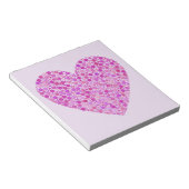 gepunktete Liebe Notizblock (angewinkelt)