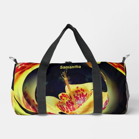 Gepunktete Liege Abstrakte Kunst Personalisiert Duffle Bag (Vorderseite)