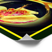 Gepunktete Liege Abstrakte Kunst Poster (Ecke)