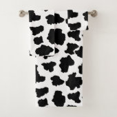 Gepunktete Moo Cow Dutch Holstein Badhandtuch Set (Insitu)
