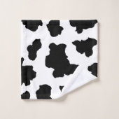 Gepunktete Moo Cow Dutch Holstein Badhandtuch Set (Waschlappen)