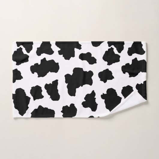 Gepunktete Moo Cow Dutch Holstein Badhandtuch Set (Handtuch)