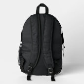 Gepunktete Moo Cow Dutch Holstein Bedruckter Rucksack (Rückseite)