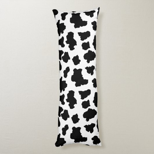 Gepunktete MOO-Kuh-Holländer-Holstein-Tier-Stellen Seitenschläferkissen (Rückseite (Vertikal))
