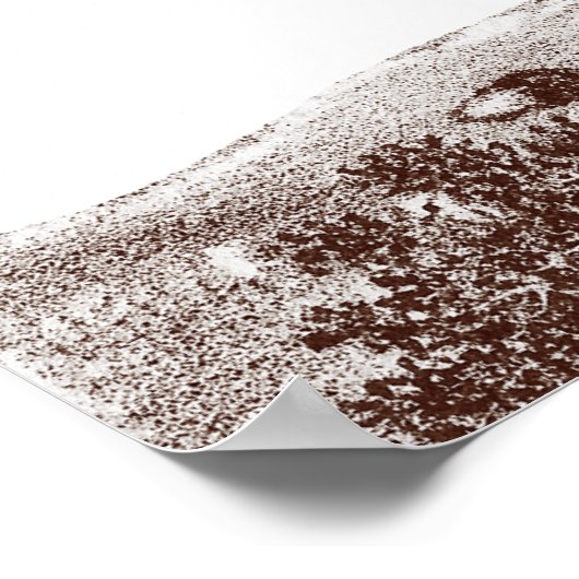 Gepunktete oder gestreifte Hyäne aus antiker Print Poster (Ecke)