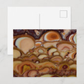 Gepunktete Onyx Postkarte (Vorne/Hinten)