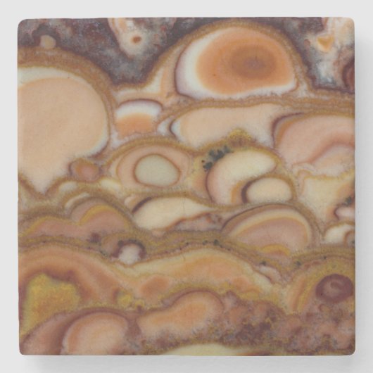 Gepunktete Onyx Steinuntersetzer (Vorderseite)