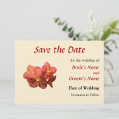 Gepunktete Orchiale Save the Date (Stehend Vorderseite)
