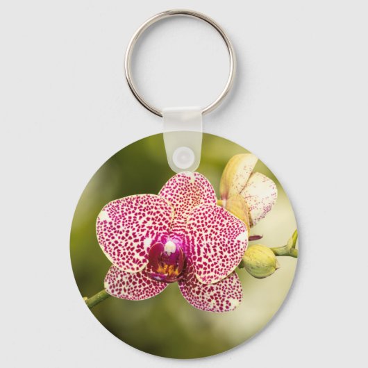Gepunktete Orchidee Schlüsselanhänger (Vorderseite)