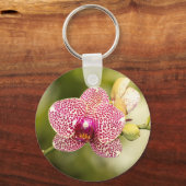 Gepunktete Orchidee Schlüsselanhänger (Vorderseite)